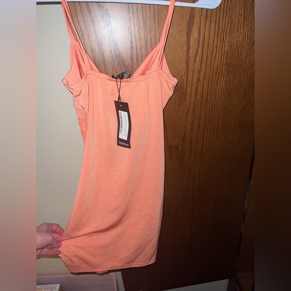 Peach Orange Dress - Picture 2 of 3